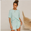 Crop Top and Drawstring Shorts Set 2-Piece - ohLEEN's