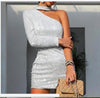 Single Shoulder Dress - ohLEEN's