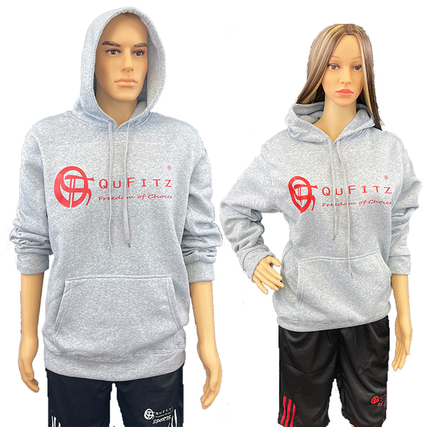 Hoodie Sports Kangaroo Pocket Drawstring - QuFitz