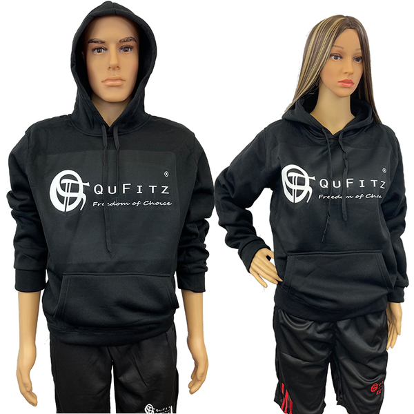 Hoodie Sports Kangaroo Pocket Drawstring - QuFitz