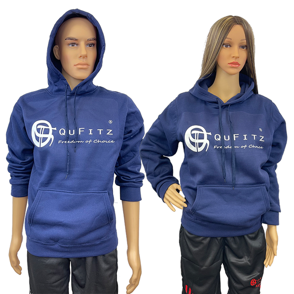 Hoodie Sports Kangaroo Pocket Drawstring - QuFitz